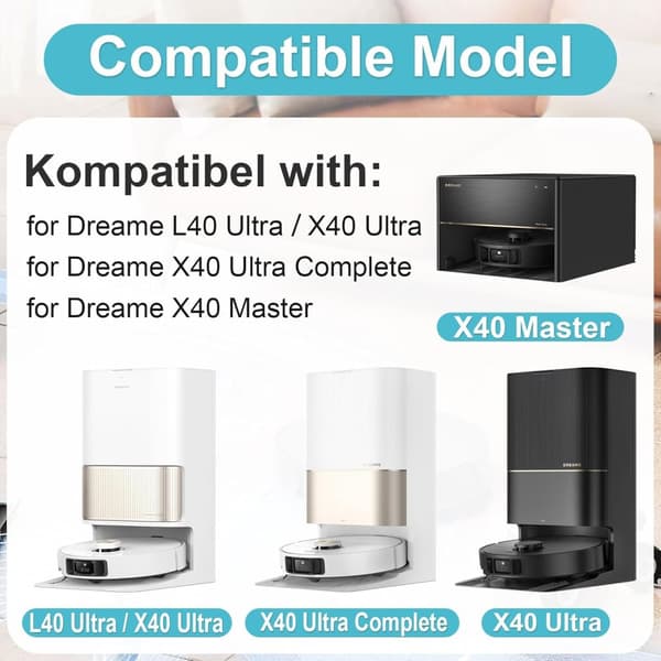 INF Erstatningstilbehør for Dreame X40 Ultra Complete