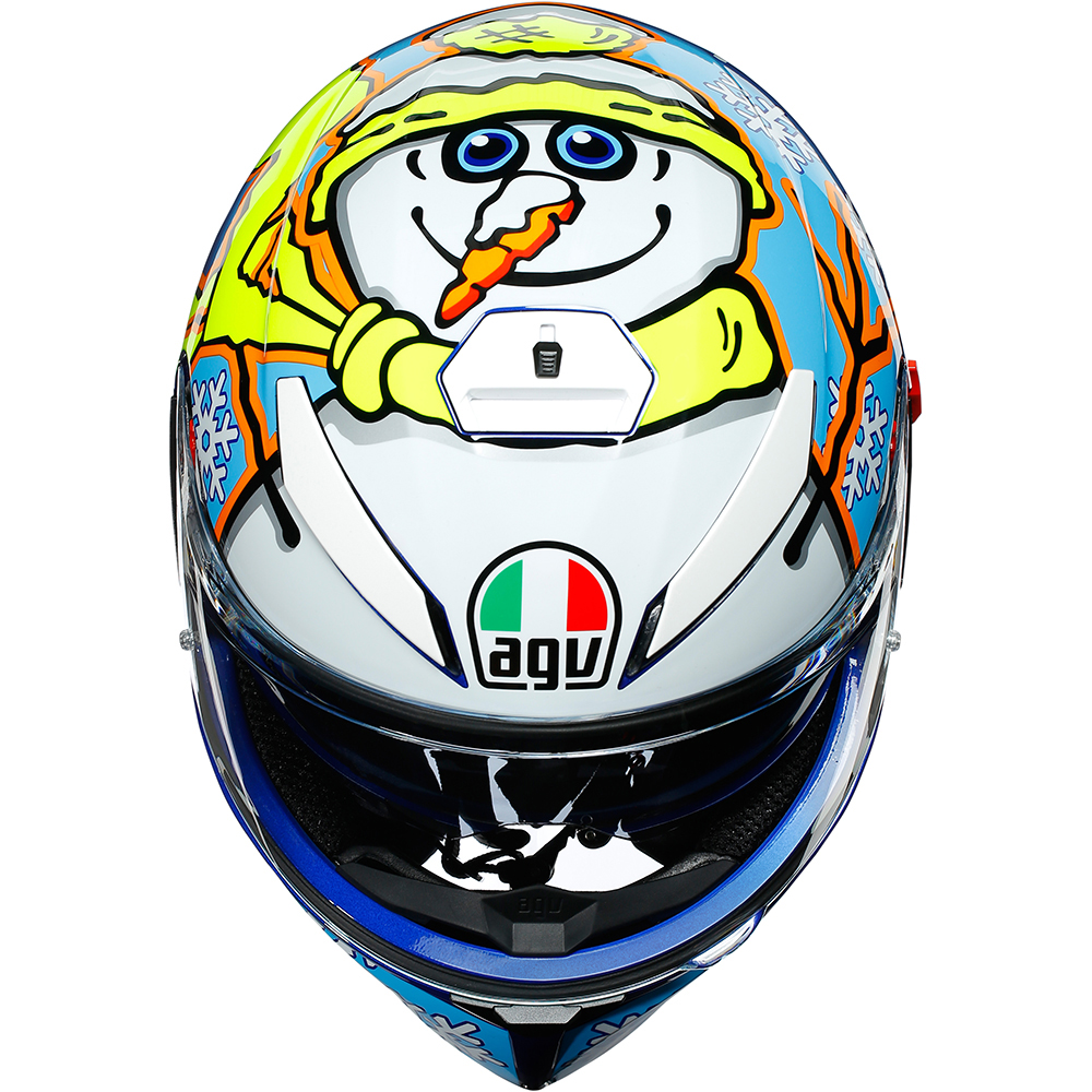 AGV - Casque K3 SV Rossi Winter Test 2016 Bleu / Blanc / Jaune