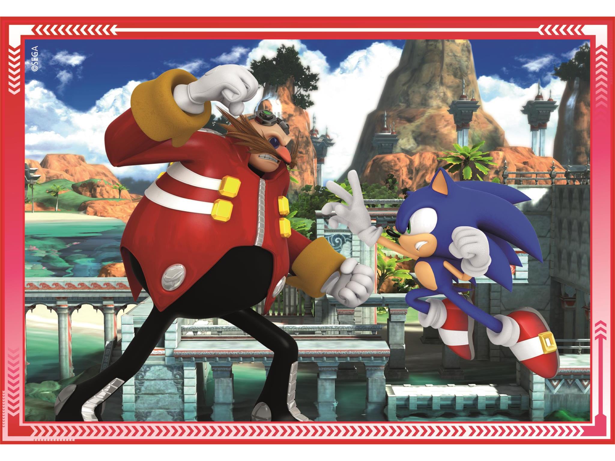 PUZZLE 4 EM 1 CLEMENTONI SONIC