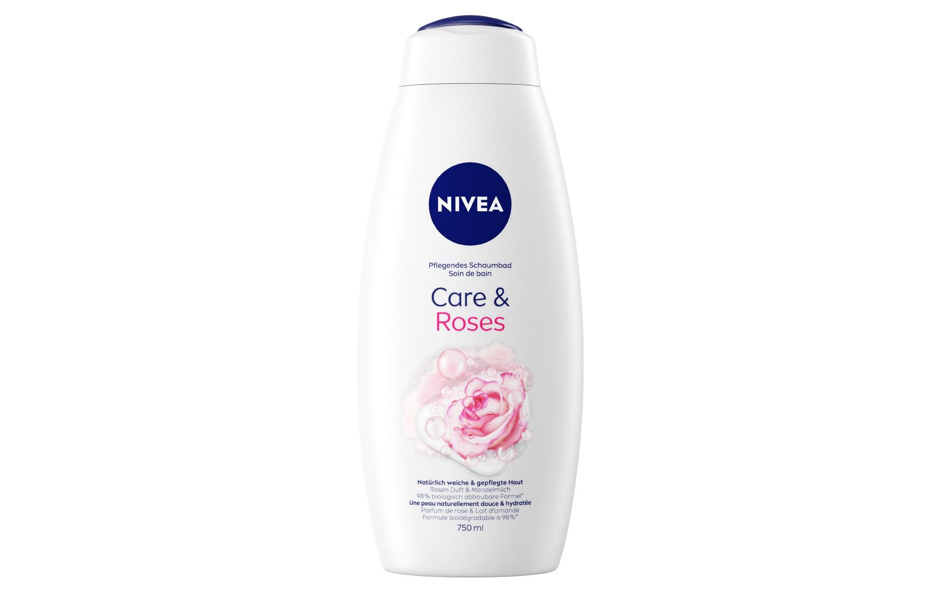 Pflegebad Care und Roses 750 mlPflegendes Cremebad mit entspannendem Duft der weissen Rosenblüten