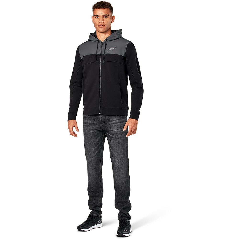 Alpinestars - Sweat zippé à capuche Reckoning Noir / Gris