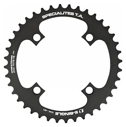 PLATEAU VAE-E-BIKE 4BRA D.104 POUR BOSCH - BROSE - YAMAHA - GIANT - SHIMANO E-STEPS TA E-SINGLE 40DTS MONO NOIR ALU 7075