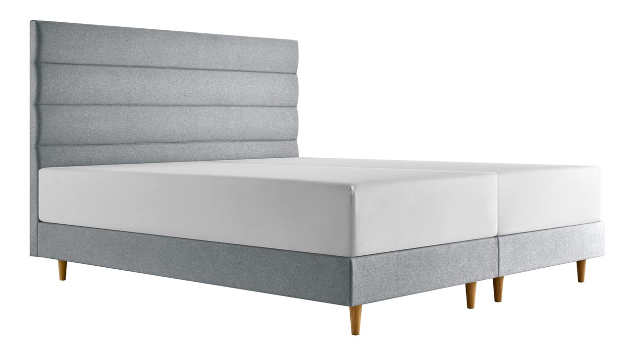 TEMPUR® boxspring FORM™ Horizontal met matras Form plus hybrid light grey