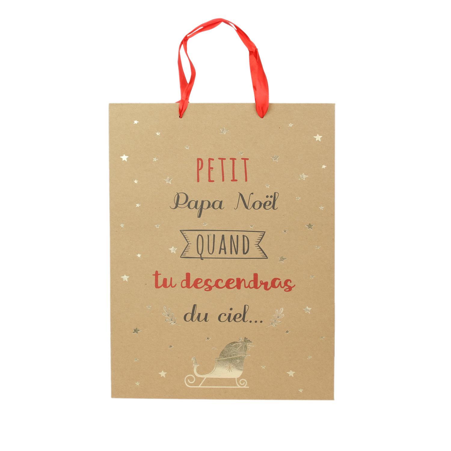 SAC CADEAU NOEL 28X8X37CM