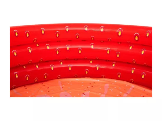 Piscine pataugeoire gonflable ronde fraise - Sweet Strawberry - 160 x 38 cm