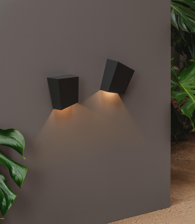 Vibia Break Plus Outdoor 4112 wandlamp LED terra