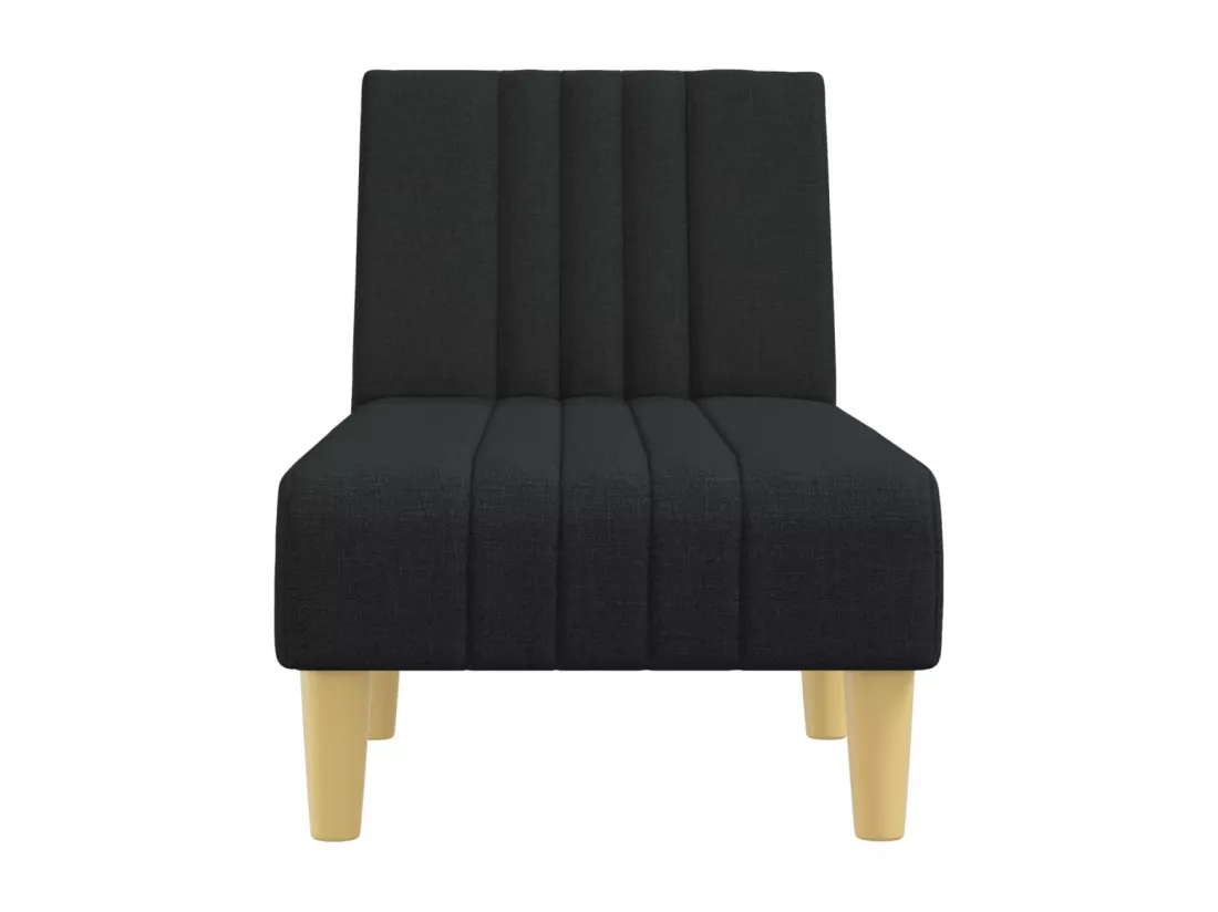 Prolenta Premium - Chaise longue noir tissu