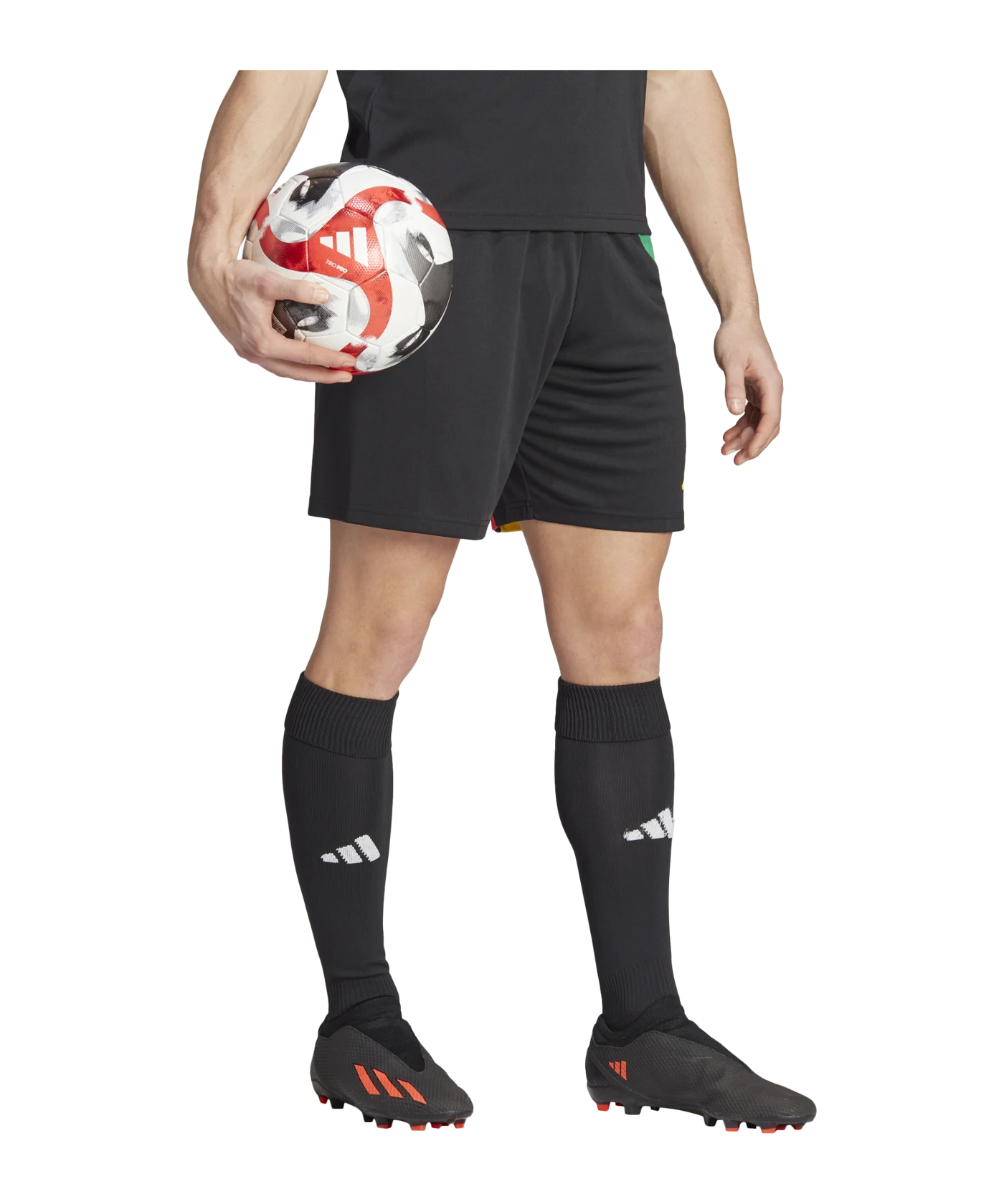 adidas Fortore 23 Short Schwarz Rot Gelb