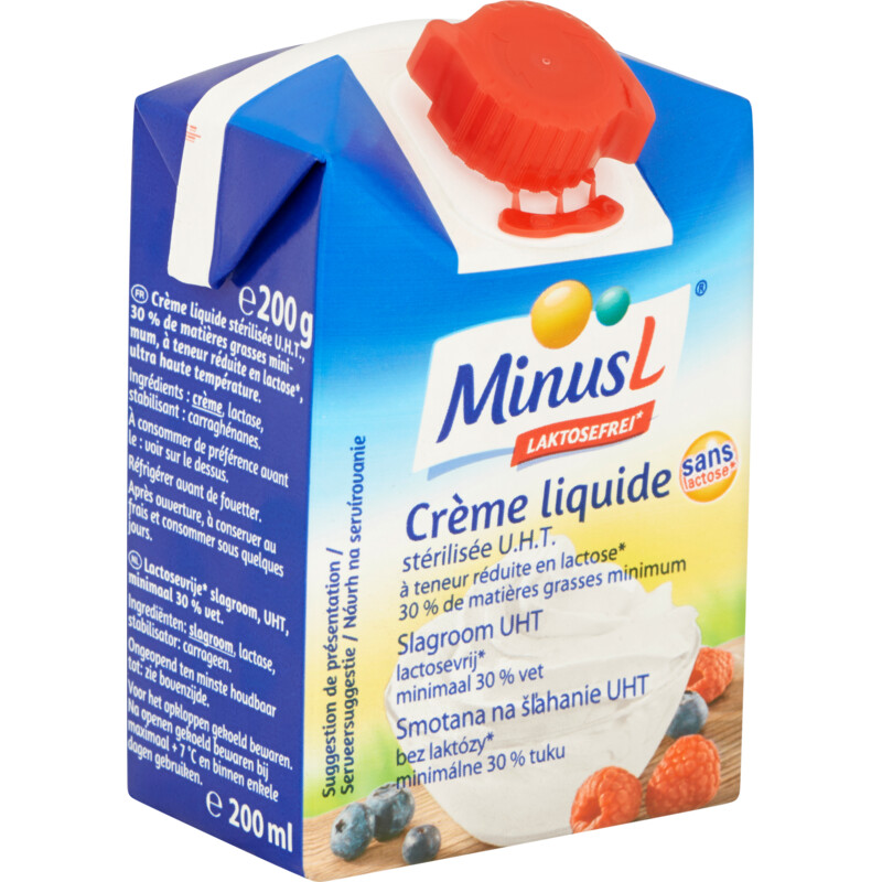 MinusL Slagroom lactosevrij