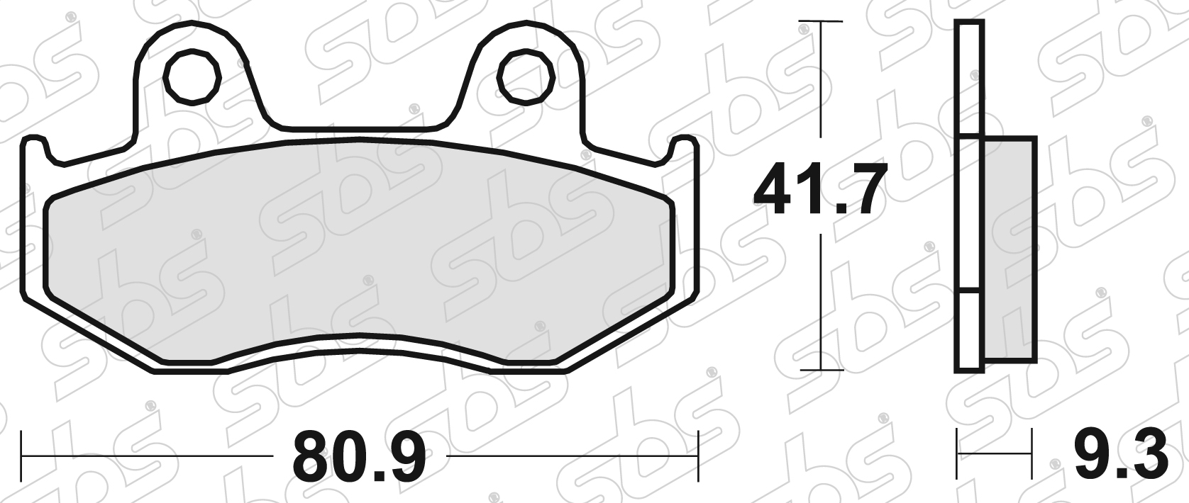 SBS - Plaquettes de frein 709 HF
