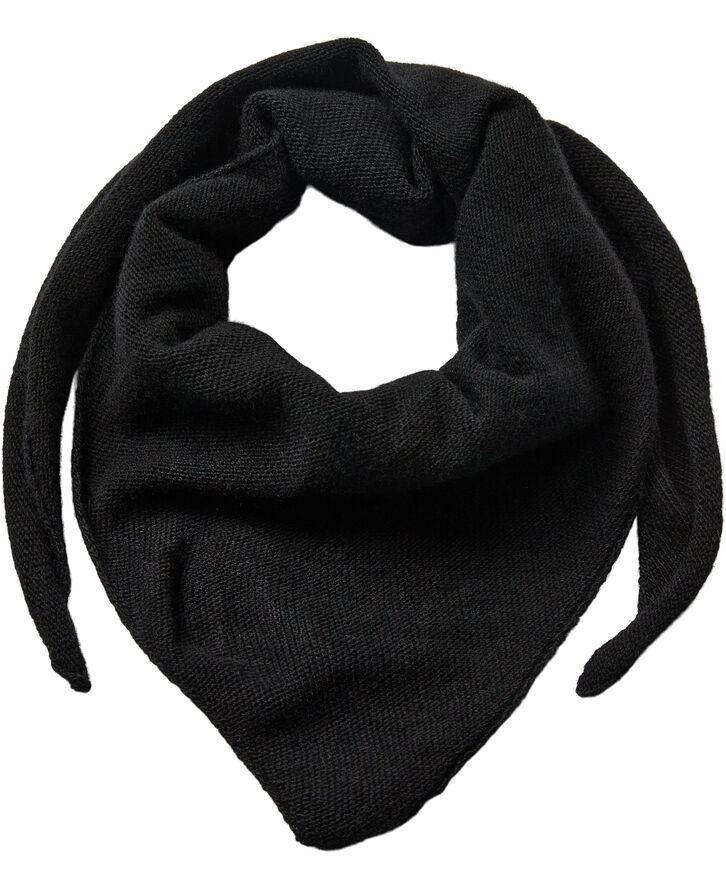 Magasin du Nord Collection 7680 Batik Triangle Scarf Black