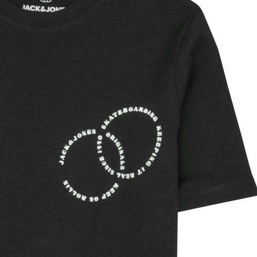 Jack & Jones - JOROLI SKATER LAYER TEE LS CREW NECK - Noir