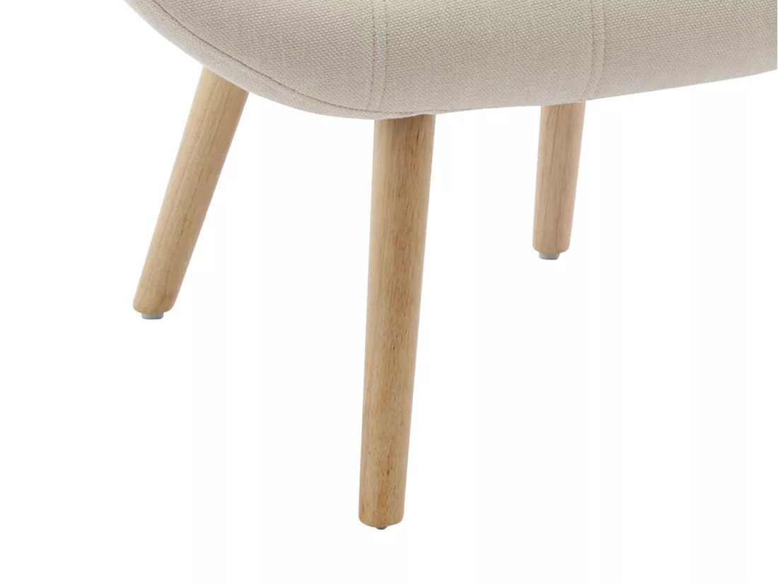 Fauteuil en tissu beige LUOSTO