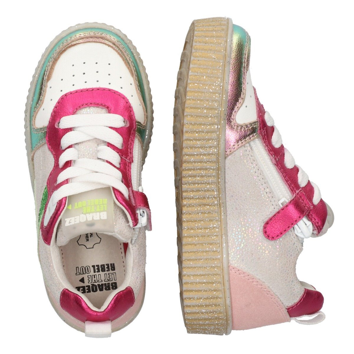 Peggy Paris - Lage Sneakers Braqeez Roze