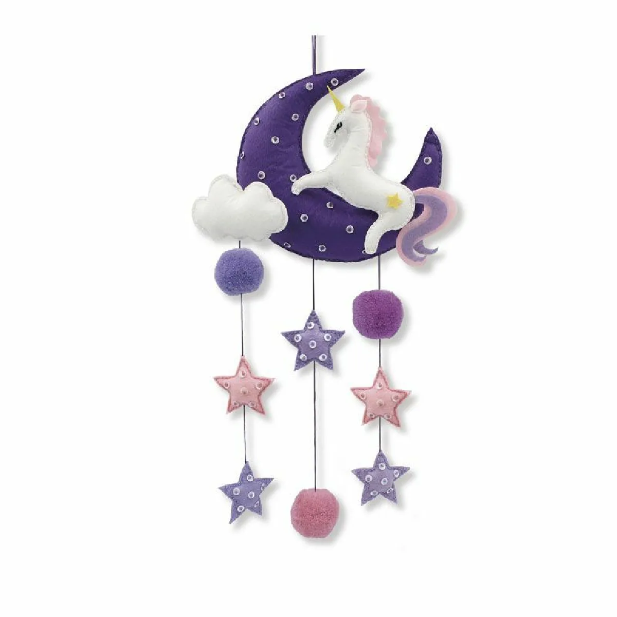 Graines Créatives Mobile bébé Licorne coffret DIY
