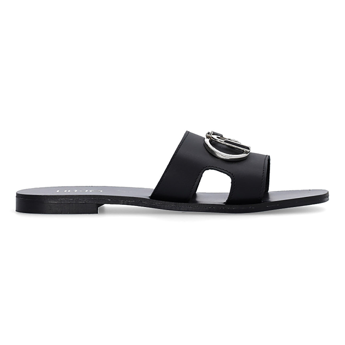 Liu-Jo Mules en Cuir Elia noires