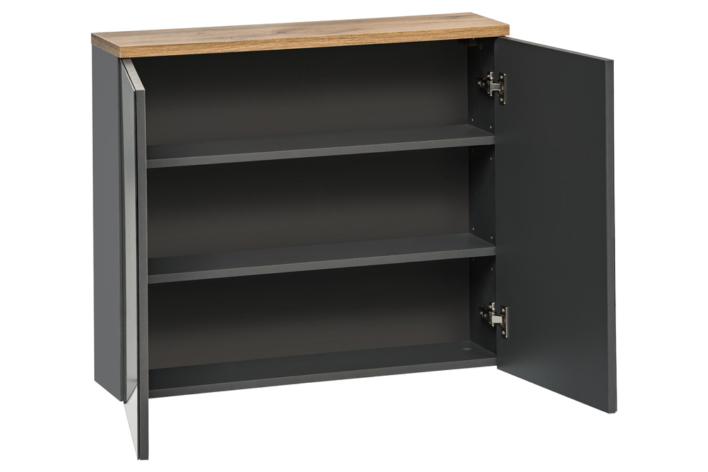 Comad Bali Grey 841 FSC spiegelkast 80cm eiken/antraciet
