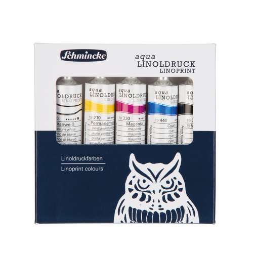 SCHMINCKE Aqua Linoldruckfarben, Set