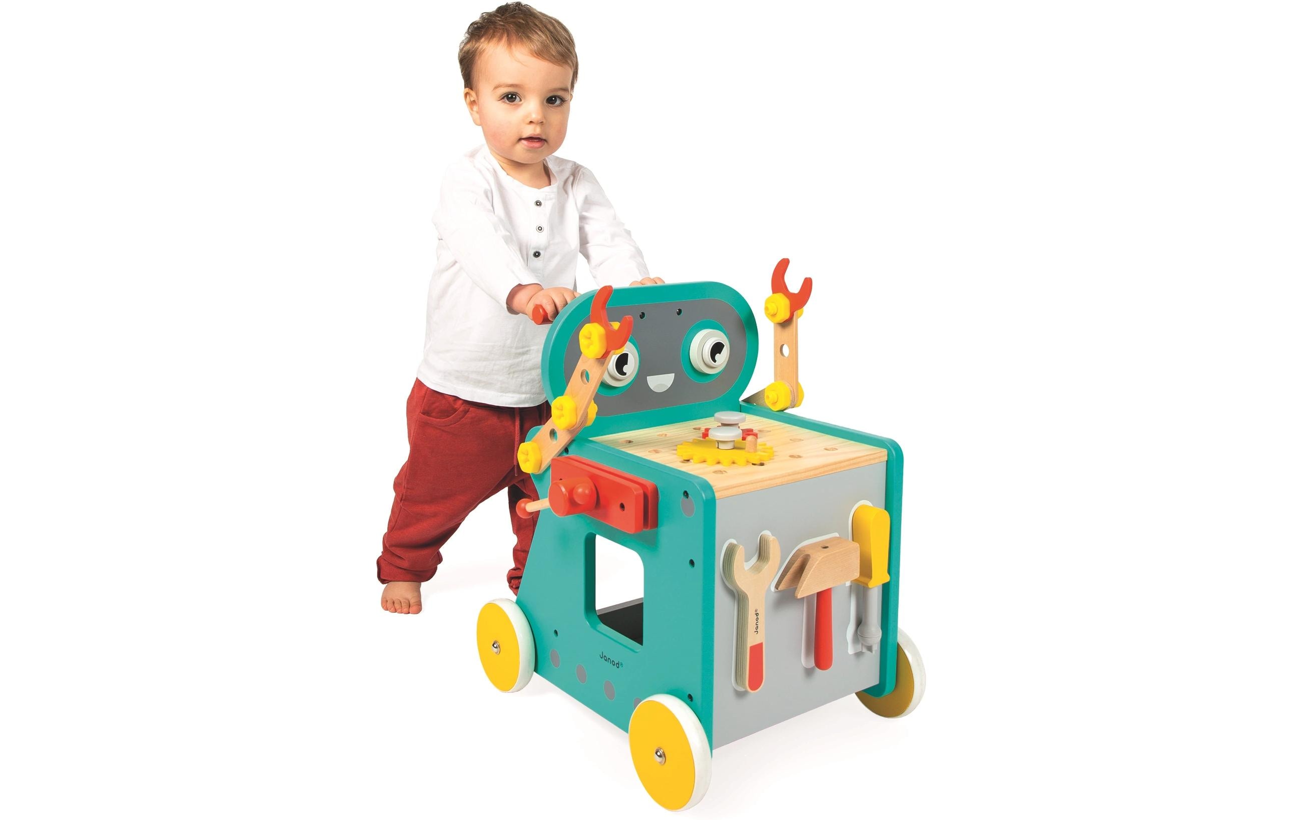 Handwerker Roboterwagen. Kreativer Handwerker-Roboterwagen