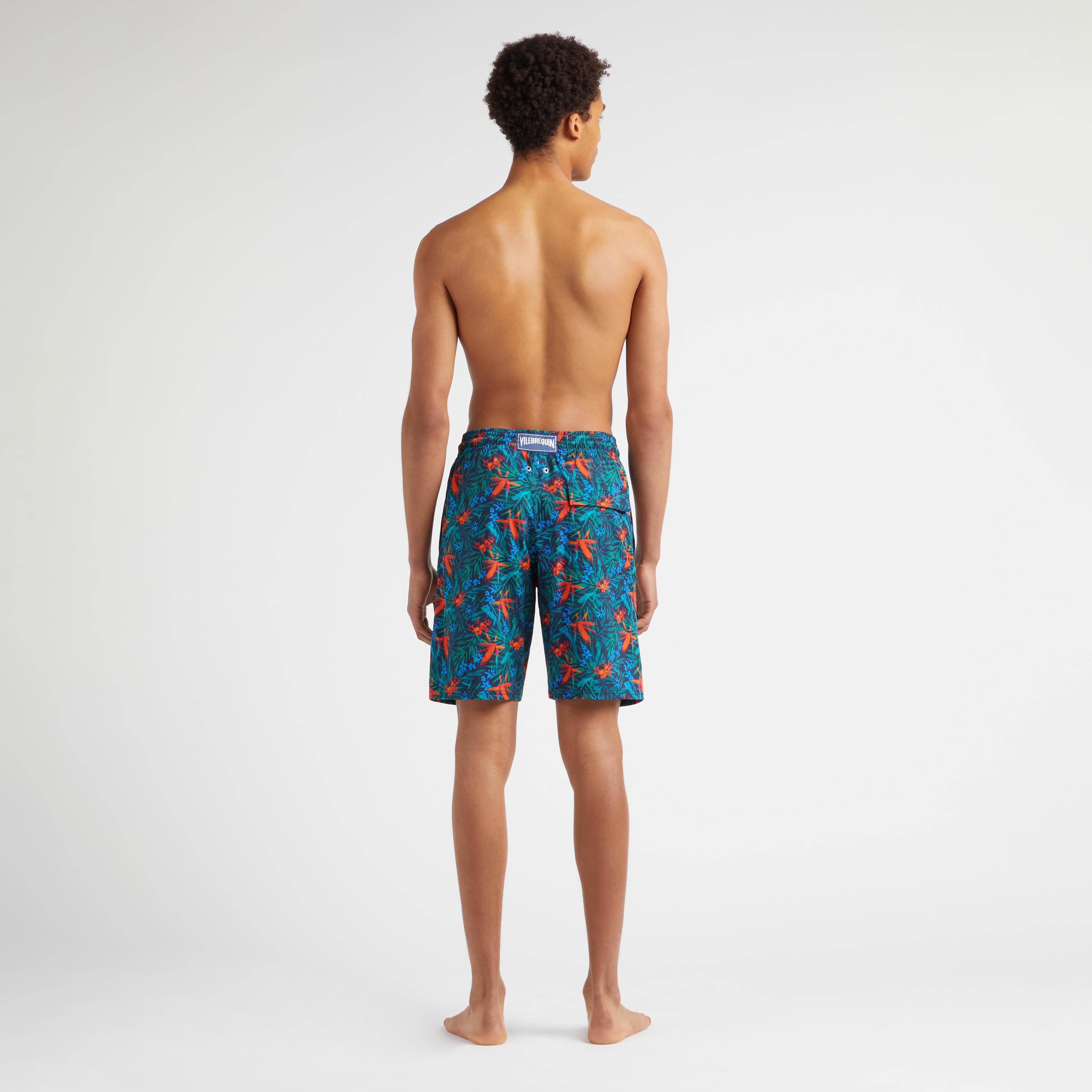Maillot de Bain Long Stretch Homme Tropical Flowers