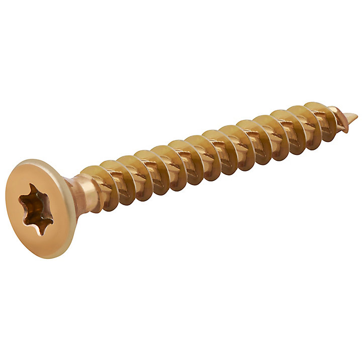 Vis à bois Turbodrive Premium torx zinguée jaune 5x40 mm - 100 pièces