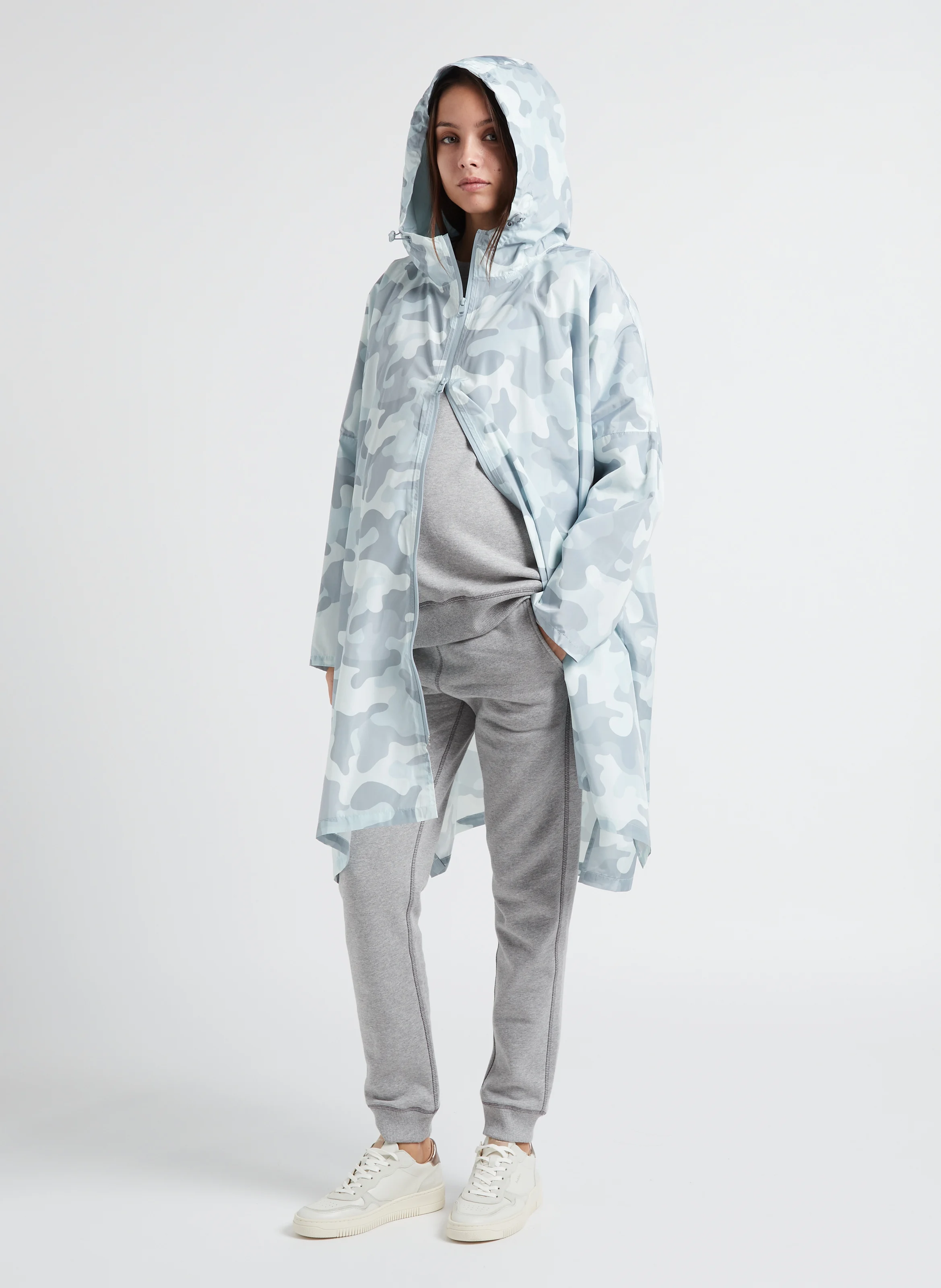 SCOUT - Coupe-vent imprimé à capuche| Gris