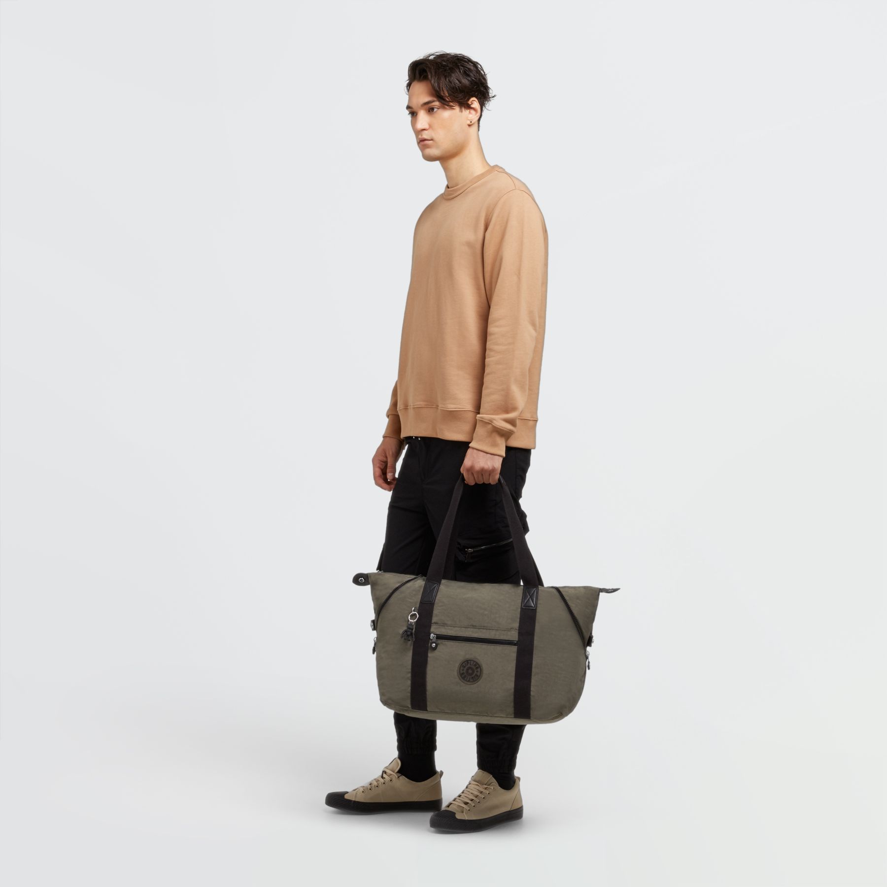 ART M Sac fourre-tout multi-usage taille moyenne avec manchon pour valise - Green Moss