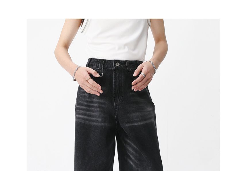 FAERIS - Losse jeans met middelhoge taille