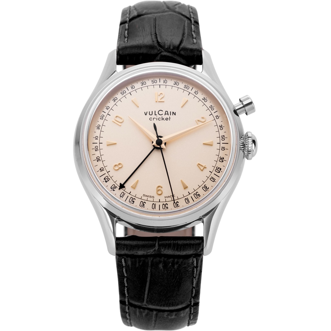 Vulcain Cricket Tradition 39mm Eggshell Steel Caseback