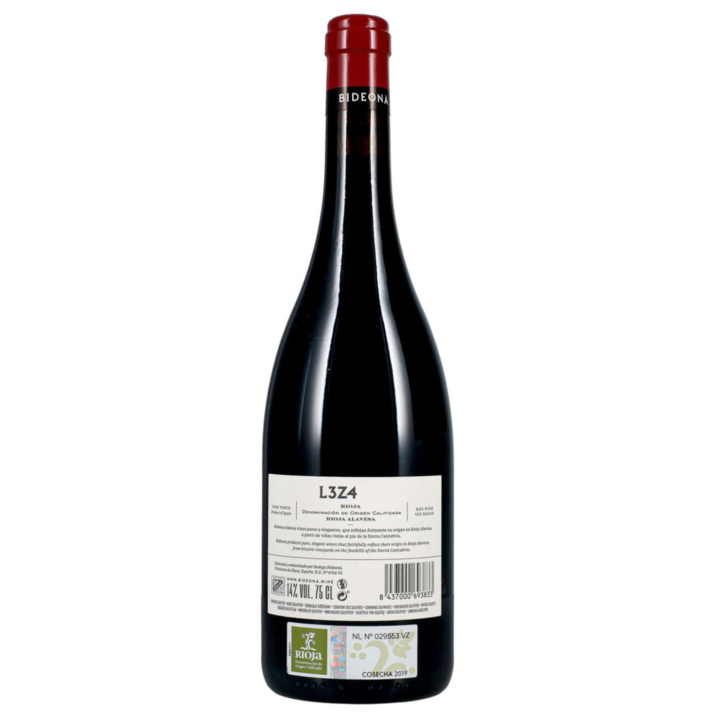 Rioja DOCa Tempranillo Leza Bideona -75cl