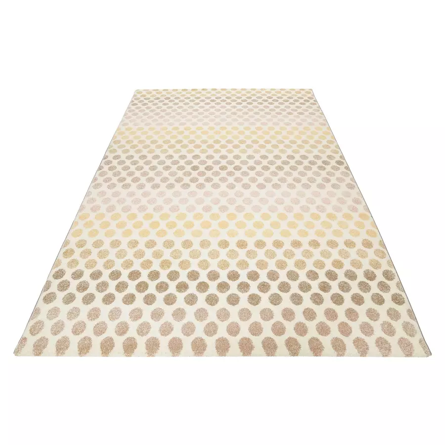 Esprit Kurzflorteppich Spotted Stripe beige rosa gelb