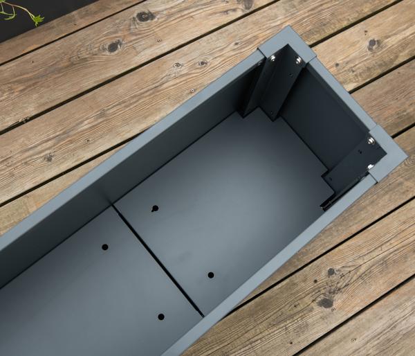 Westmann Metall-Pflanzkasten Talus, anthrazit