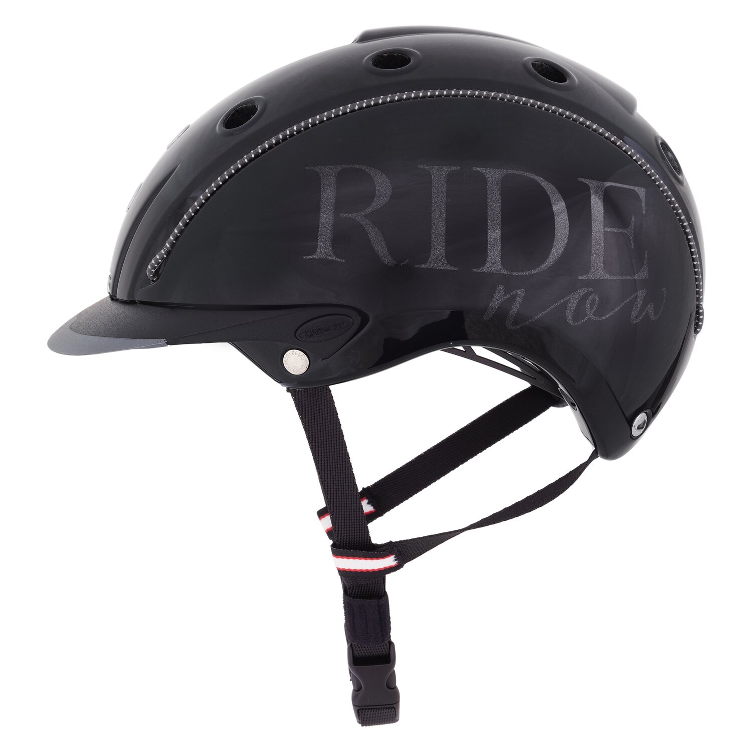 RIDE now by CASCO Reithelm  - schwarz glanz
