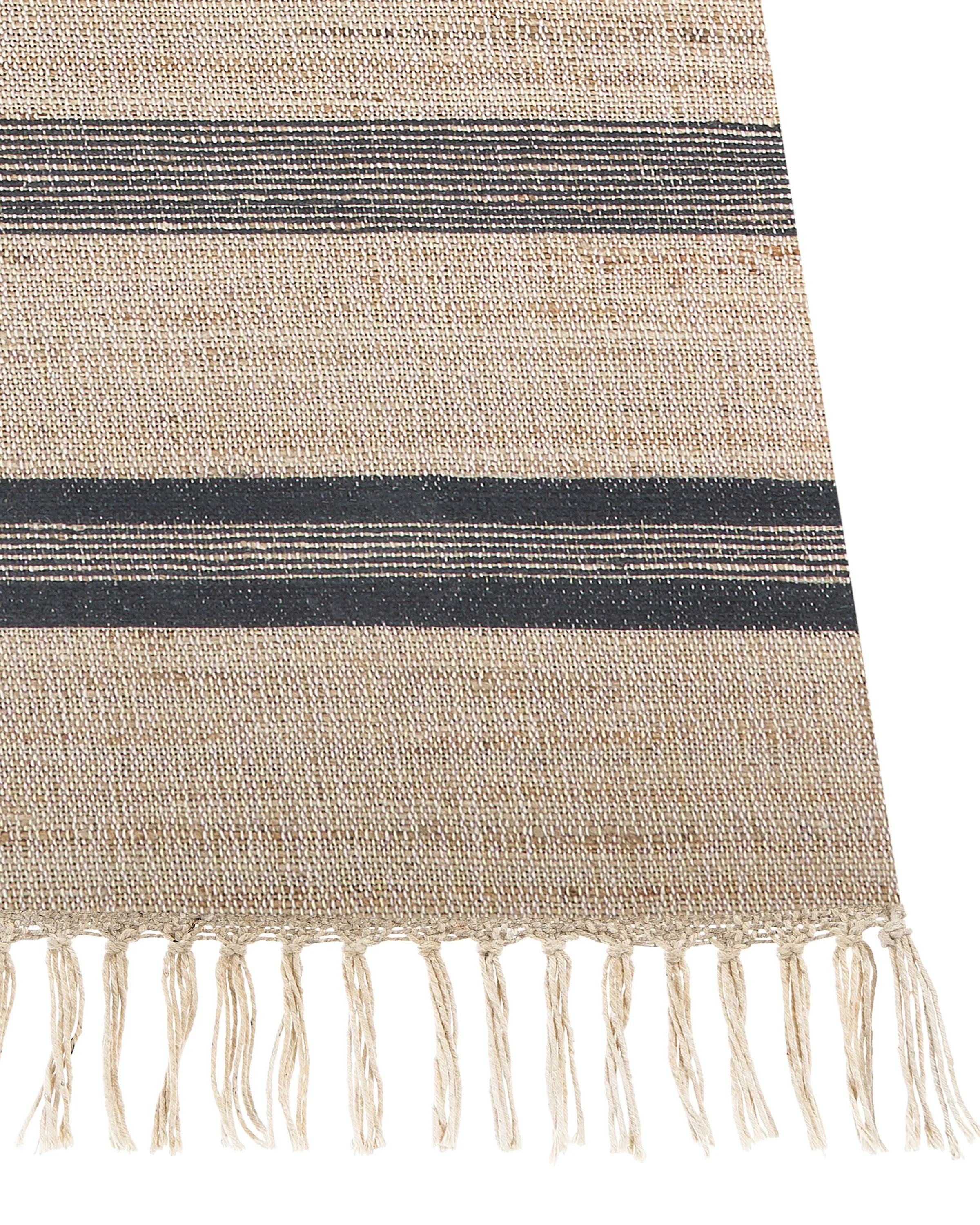 Vloerkleed TALPUR Grafietgrijs 160 x 230 cm Jute