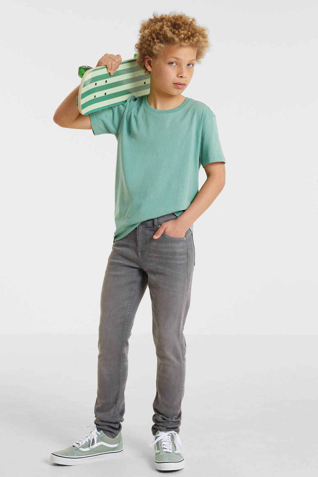 anytime skinny jeans grijs