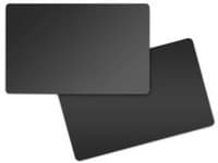 Card, Food Safe PVC, 30 Mil Black/Black, Glossy, 500 / box