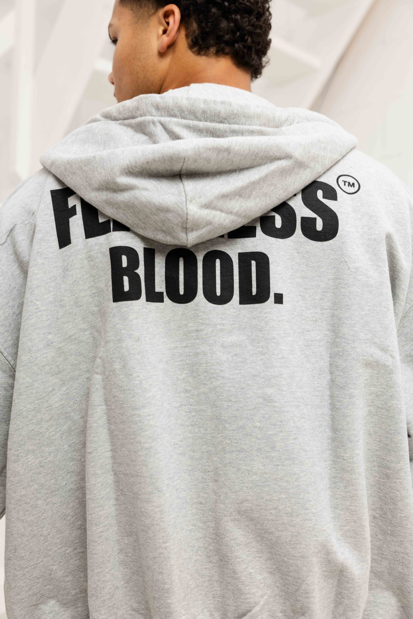 Fearless Blood Hooded Vintage Vest Heren Grijs