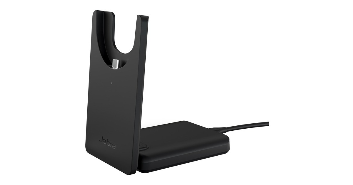 JabraEvolve2 55, Incl. oplaadstandaard on-ear headset  (Zwart, Stereo, UC, USB-C, Link380c)