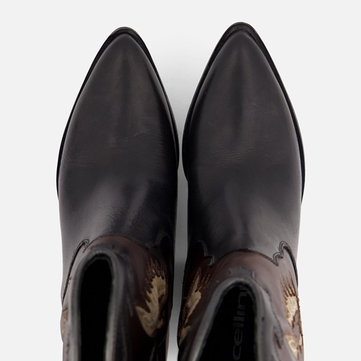 Cellini Cowboylaarzen zwart Leer