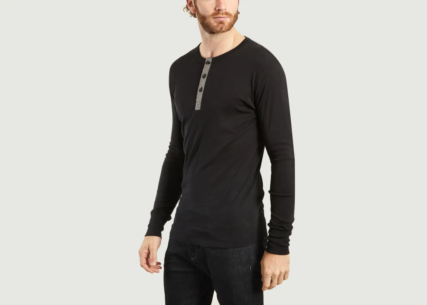 T-Shirt Manches Longues Henley Harri Hemen