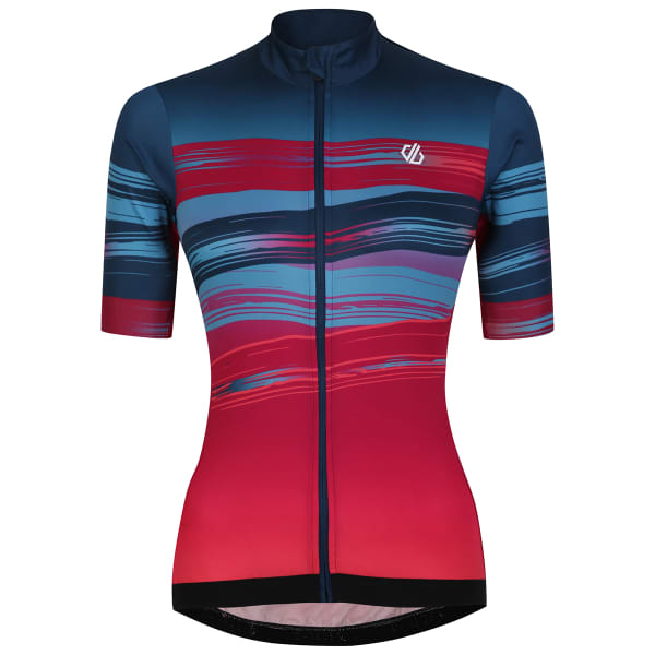 Maillot vélo DARE 2B AEP STIMULUS JERSEY BERRY PINK PAINT PRINT