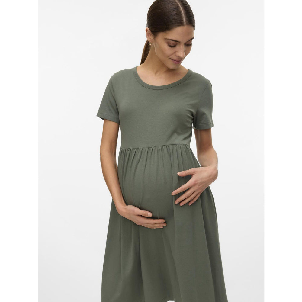 Køb Mama;licious Agave Green Mlmia Ss Jrs Abk Skater Kjole Noos