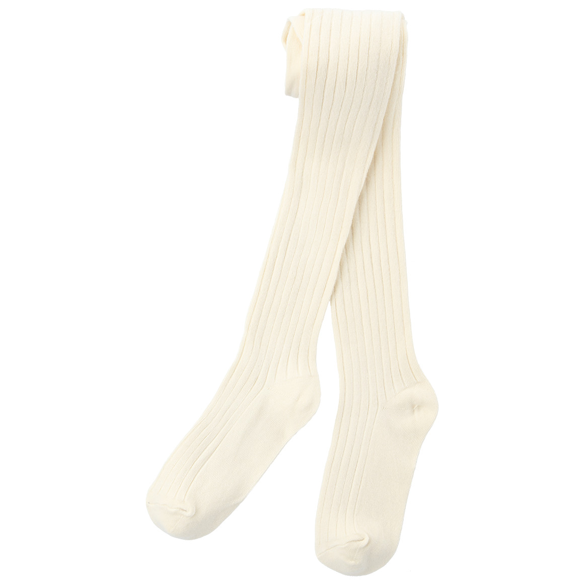 Topolino Pure Collection 2 Kinder Strumpfhosen mit Rippstruktur dunkelblau / creme