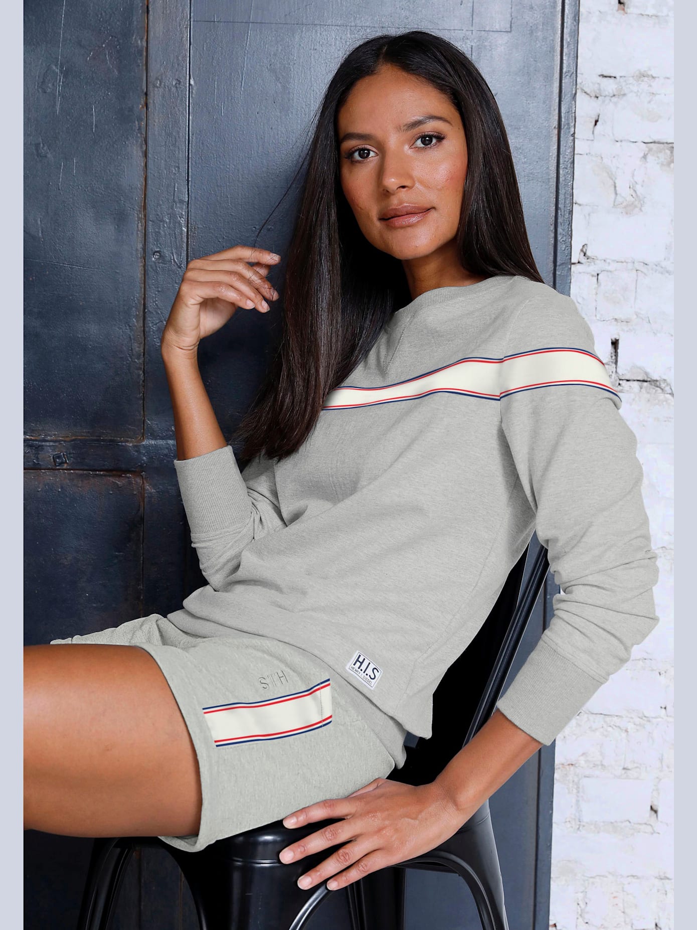 Shorts short à rayures