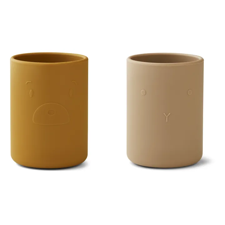 Liewood Gobelets Ethan en silicone - Set de 2 | Caramel