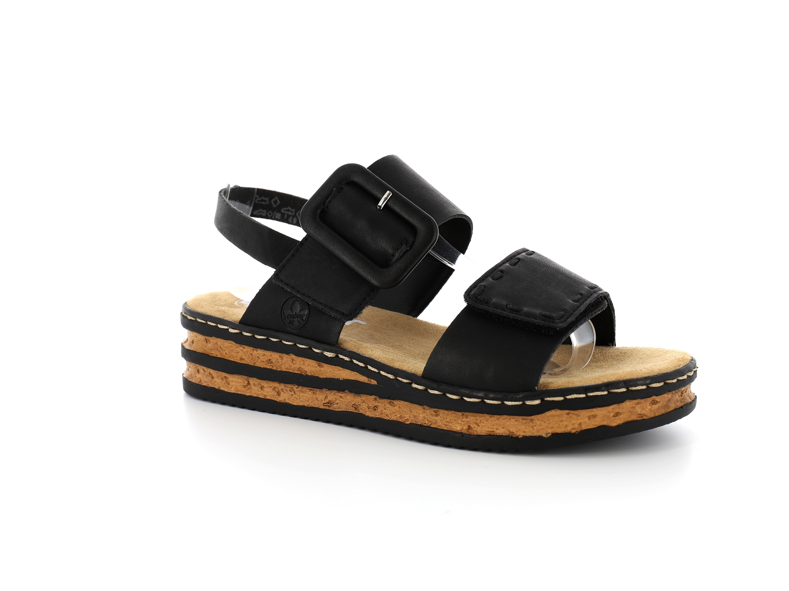 Rieker-62950 Cuir Noir