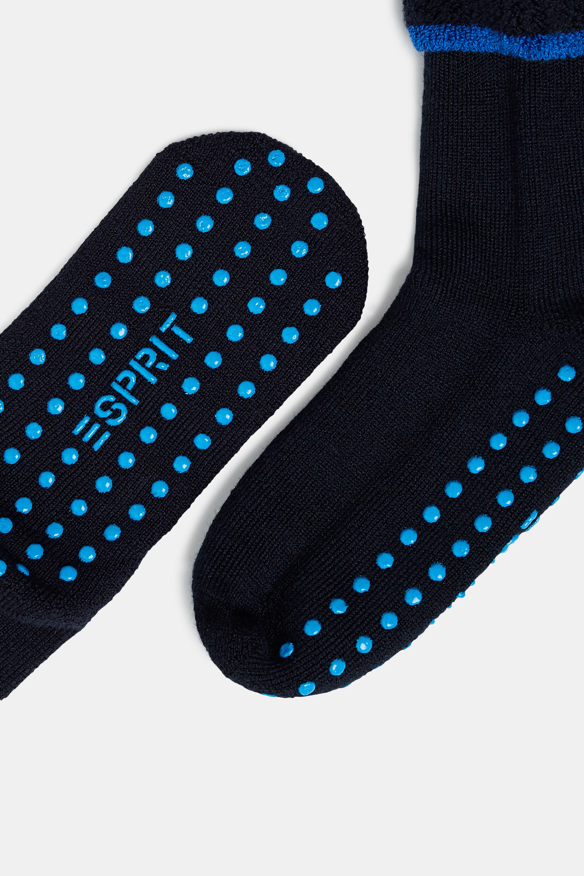 Douces chaussettes antidérapantes, laine mélangée