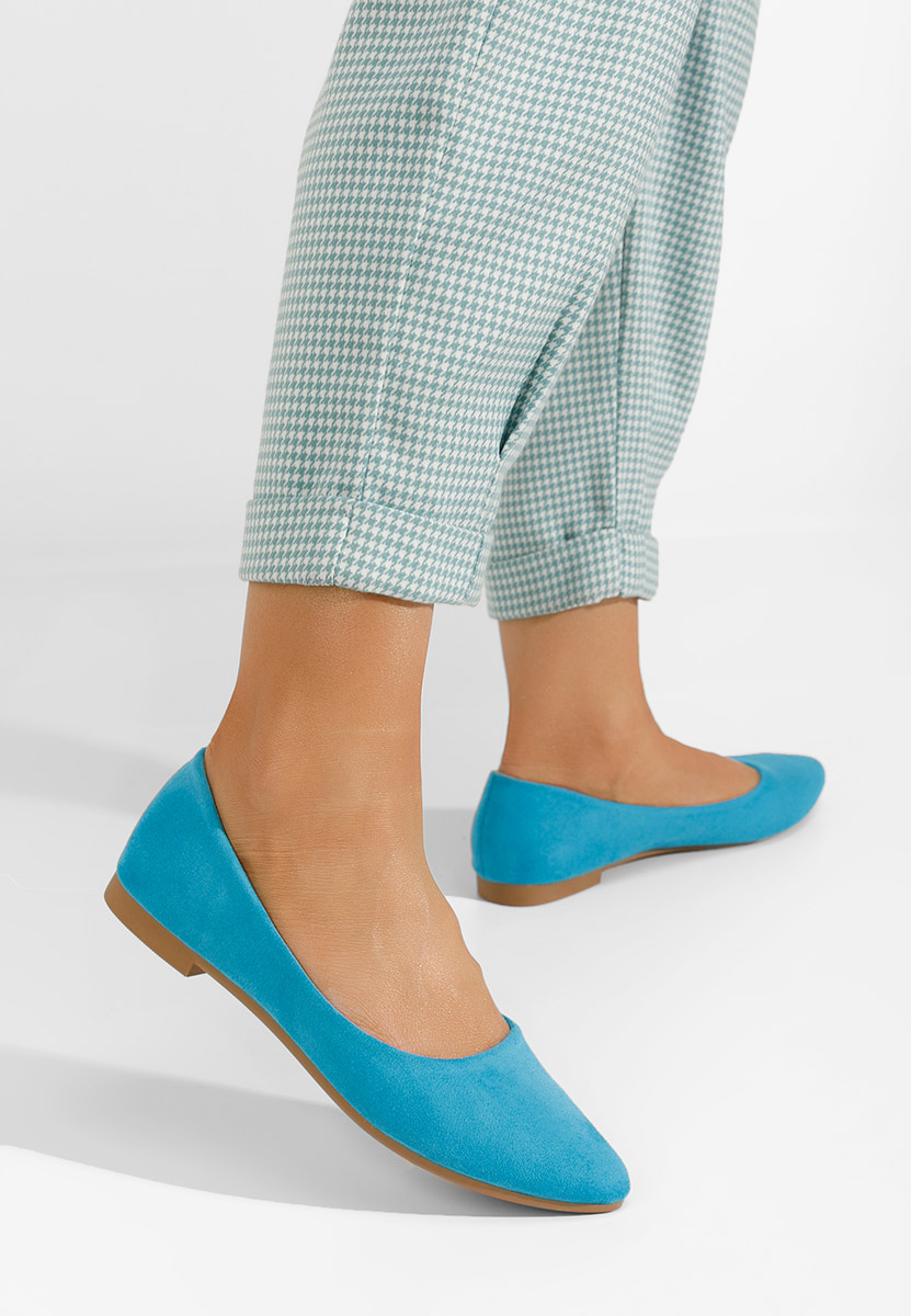Ballerines femme bleus Genevieve V2