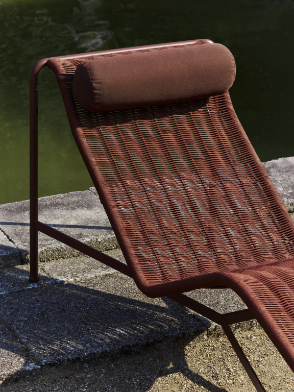 Hay Palissade Cord Chaise Longue ligbed Olive