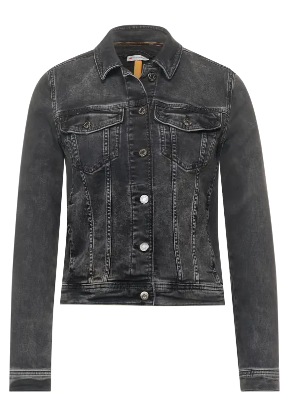 Jeansjacke in Schwarz - authentic black random wash